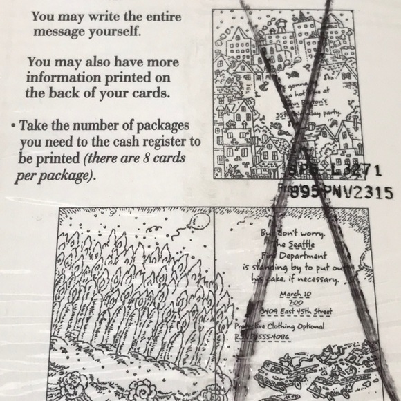 Hallmark Open House Party Invitations w Envelopes 24 - Picture 5 of 5